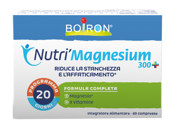 NUTRI'MAGNESIUM 300+ 80 COMPRESSE DA 500 MG SENZA GLUTINE NATURALMENTE PRIVO DI LATTOSIO