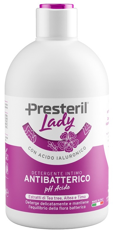 LADY PRESTERIL  DETERGENTE INTIMO ANTIBATTERICO/PH ACIDO 250 ML