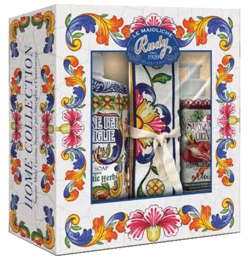 MAIOLICHE KIT SAPONI CUCINA 1 SAPONE PER PIATTI DELICATO MANI 750 ML + 1 ORTUS SAPONE ANTI ODORE 300 ML + 1 CANOVACCIO OMAGGIO