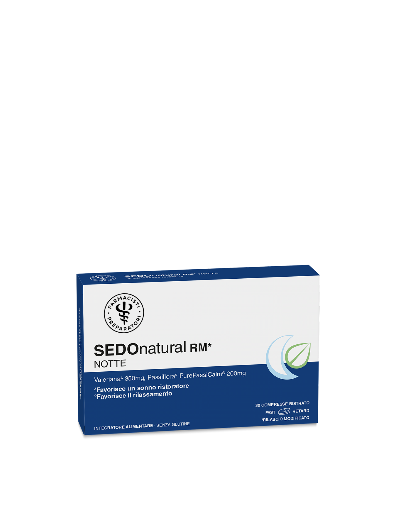 LFP SEDONATURAL RM NOTTE 30 COMPRESSE RIVESTITE CON EDULCORANTE SENZA GLUTINE